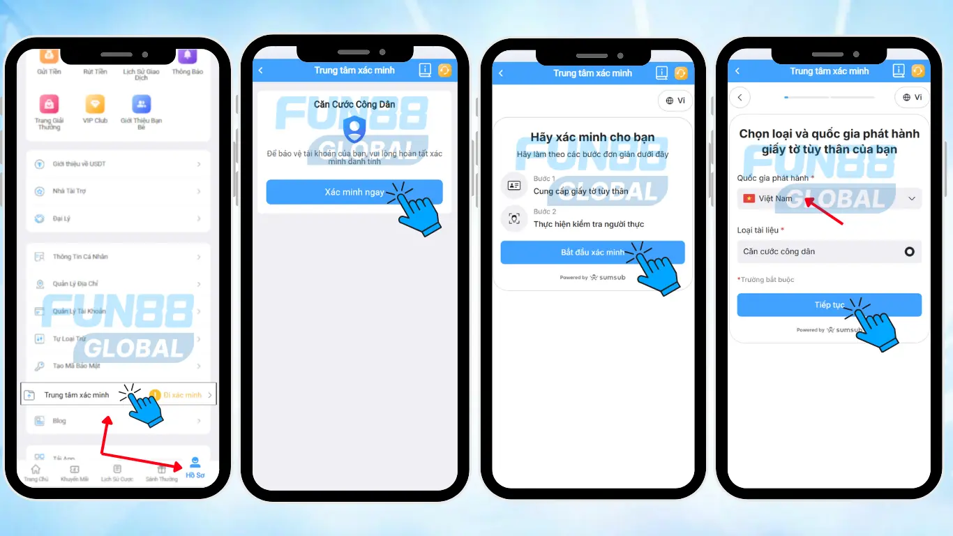 Các bước thực hiện xác minh KYC