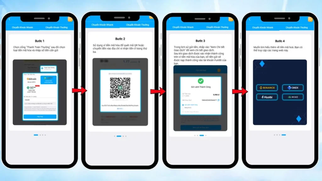 Steps for Regular Bank Deposit via Cryptocurrency