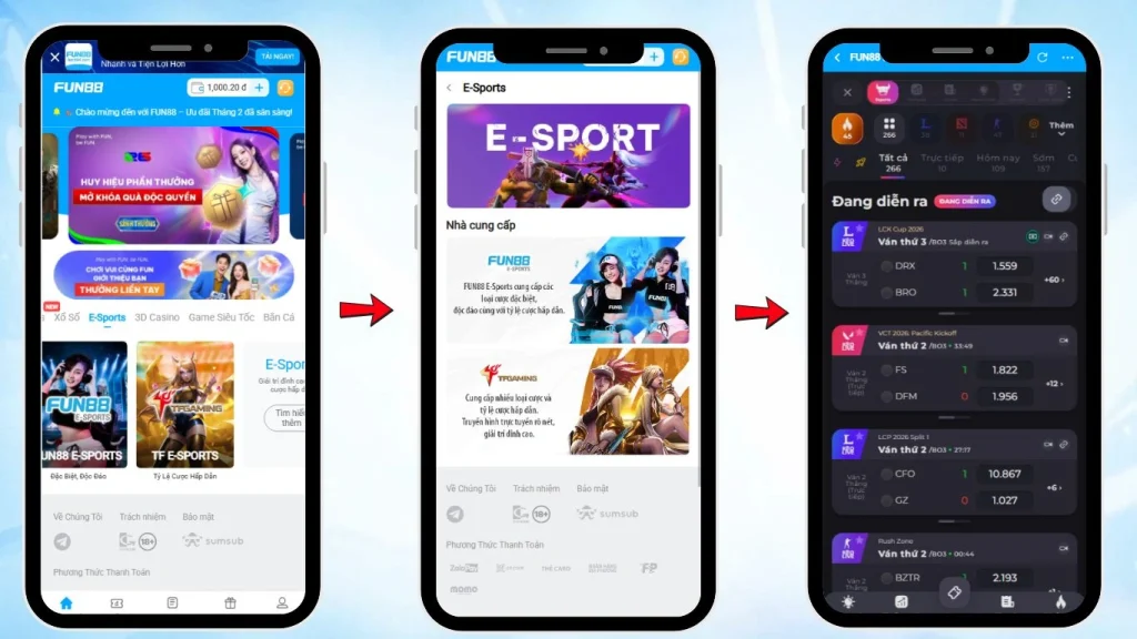 eSports Betting – FUN88 Vietnam