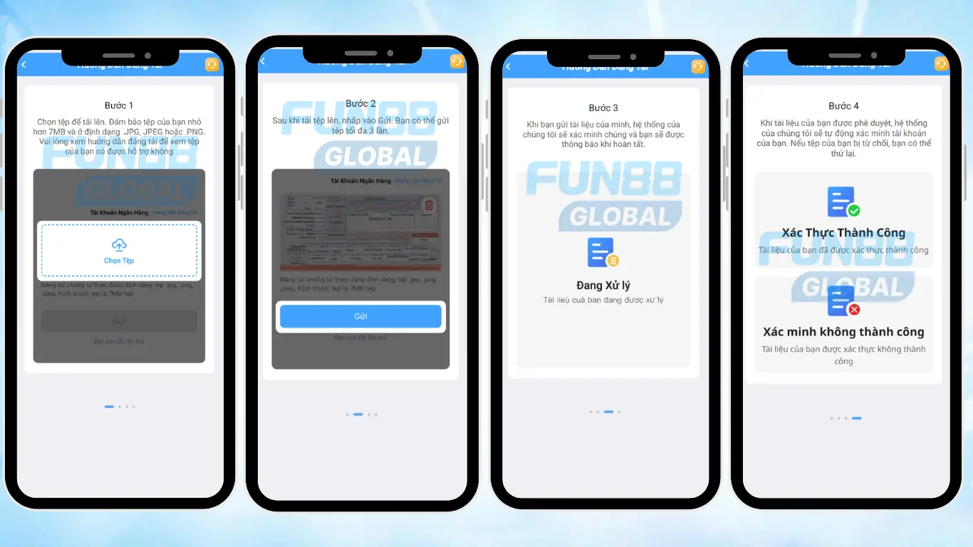 Hướng dẫn đăng tải tệp xác minh KYC