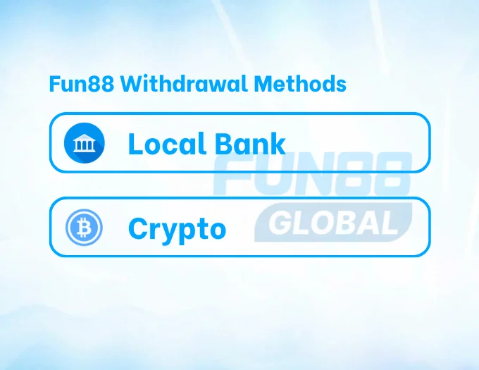 Fun88 Withdrawal Methods